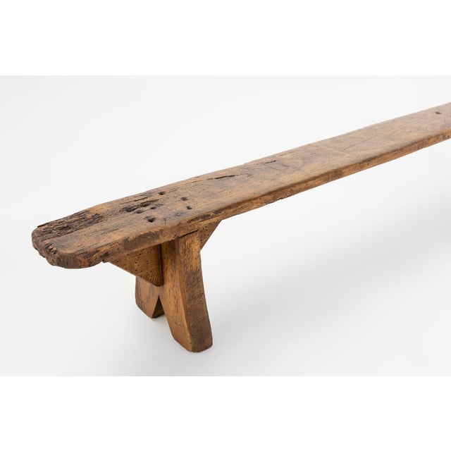 Decorative Wooden Low Bench, France, 1850s For Sale - Image 6 of 12