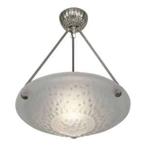 1920s French Art Deco Pendant Light by Muller Freres France