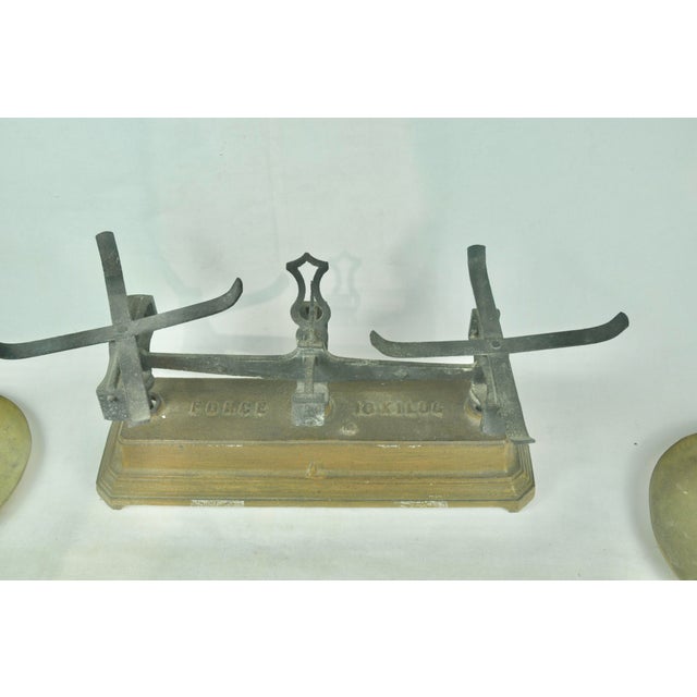 French Iron Scale 10 KG, 1950s For Sale - Image 9 of 13