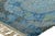 Textile Vintage Swedish Rug in Blue and Gray With Geometric Pattern | Rug & Kilim For Sale - Image 7 of 8