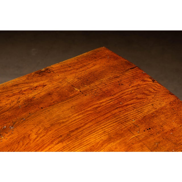 Antique Arts and Crafts Quarter-Sawn Oak Slant-Front Flat-File Cabinet For Sale - Image 9 of 17