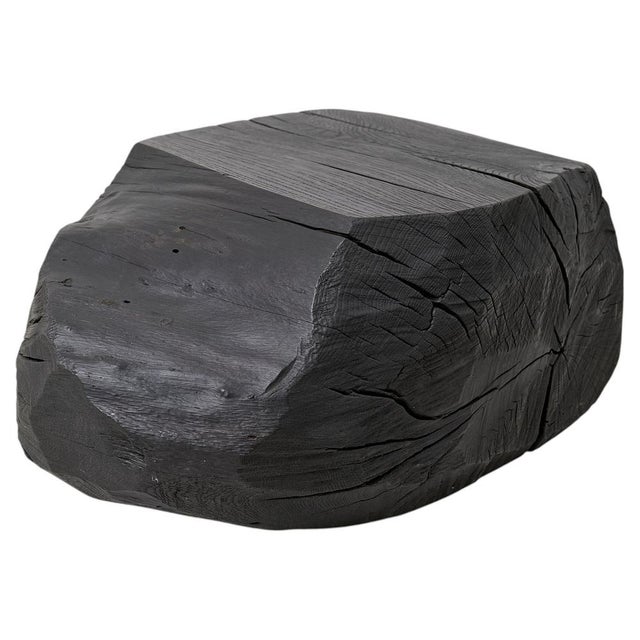 Sculptural Hardwood Stool by Logniture For Sale - Image 17 of 17