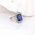 2020s 4.2ct Art Deco Tanzanite Ring With Earth Mined Diamonds Halo: Solid 14k Gold, Size 6.75 For Sale - Image 5 of 7