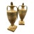 C1920 Pair of French Marble & Bronze Urns For Sale