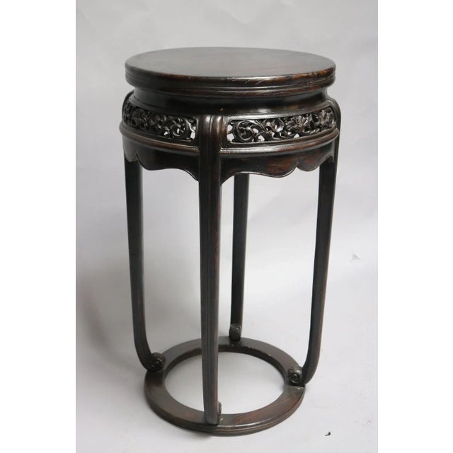 Elm Wood Round Incense Stand, Shanxi Province, China, Late 18th Century.