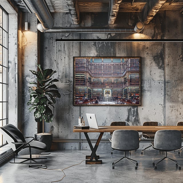 Real Gabinete Library Iv, Rio De Janeiro, Contemporary Photograph by Richard Silver 24x36 For Sale In Miami - Image 6 of 9