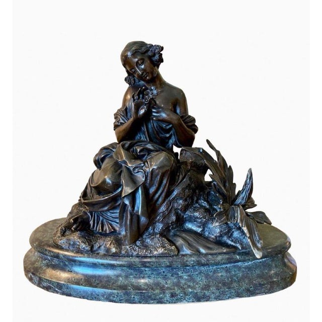 Brown Flora Figurine in Bronze For Sale - Image 8 of 8