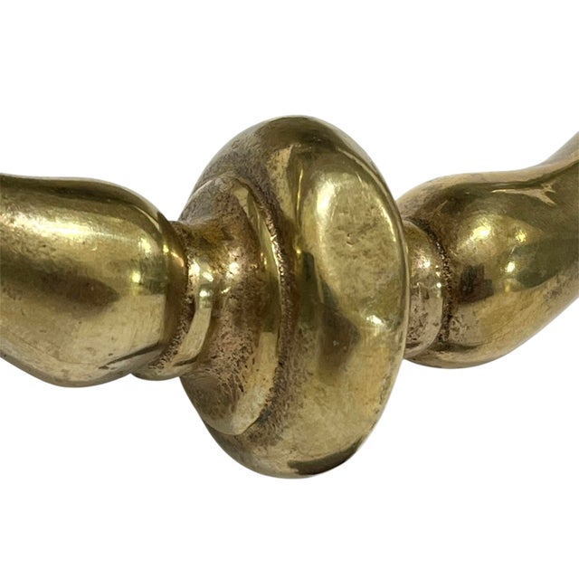 Antique English Brass Lion Head Door Knocker For Sale - Image 10 of 11