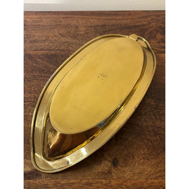 Vintage Salvador Teran Brass and Mosaic Glass Moctezuma Tray For Sale In Miami - Image 6 of 7