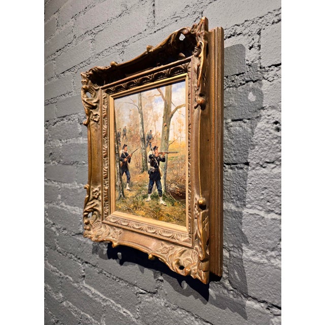 Paul Émile Léon Perboyre- 19th Century French Military Scene Oil Painting For Sale - Image 10 of 11