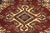 1980s Bohemian Super Kazak Red/Beige Wool Rug - 4'1'' X 6'0'' For Sale - Image 5 of 10