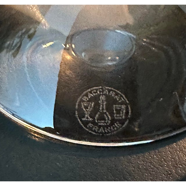 Modern Vintage Baccarat Vega Ruby Red Rhine Wine Glass For Sale - Image 3 of 10