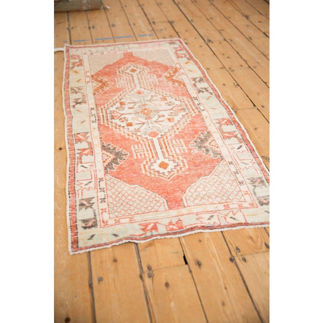 Traditional Vintage Distressed Oushak Rug Runner - 2'5" x 5'5" For Sale - Image 3 of 9