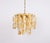 Fantastic mid-century chandelier by kaiser, germany, manufactured circa 1970-1979. A lot of murano glasses in swirl shape...