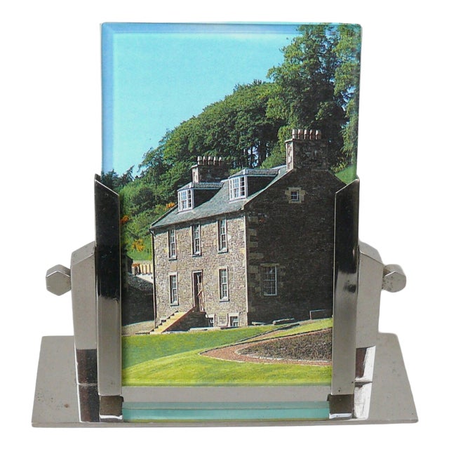 Art Deco Chrome-Plated Picture Frame, France, 1920s For Sale