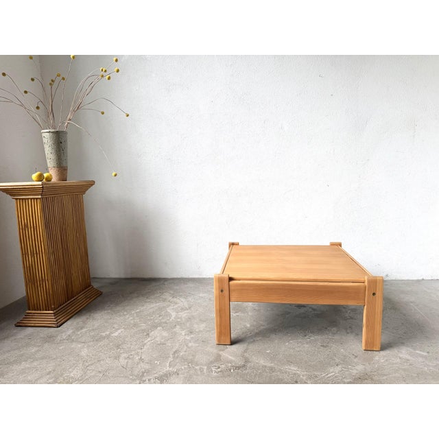 Modernist Coffee Table in Pine with Reversible Top, 1970s For Sale - Image 10 of 15