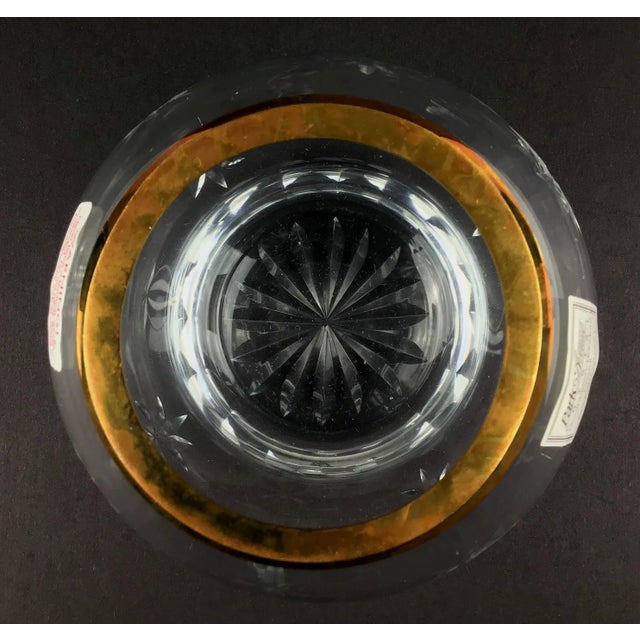 Vintage Park Avenue 1960s Crystal & Gold Votive Holders - a Pair For Sale - Image 4 of 13