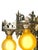1927 Spanish Revival Semi Flush Chandelier With Original Polychrome Finish For Sale In Los Angeles - Image 6 of 14