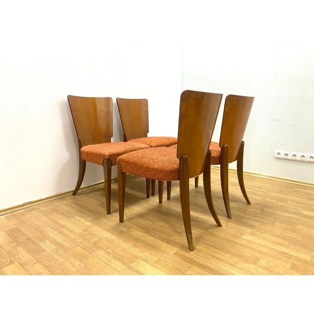Chairs by Jindřich Halabala, Former Czechoslovakia, 1960s, Set of 4 For Sale - Image 4 of 10