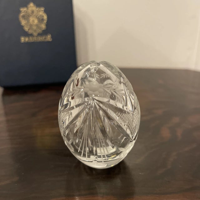 Late 20th Century Faberge Crystal Egg For Sale - Image 4 of 6