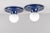 Mid-Century Italian Blue Metal Light Ball Sconce by Achille Castiglioni for Flos, 1960s For Sale - Image 12 of 18