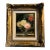 1980’s Original Impressionist Floral Still Life Painting Fancy French Style Frame For Sale