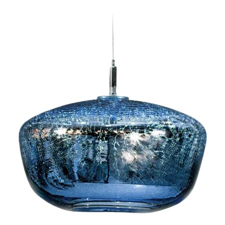 Galaxy Pendant Light from the Charmed Collection in Steel Blue For Sale