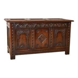 Edwardian Oak Blanket Chest, Circa 1900