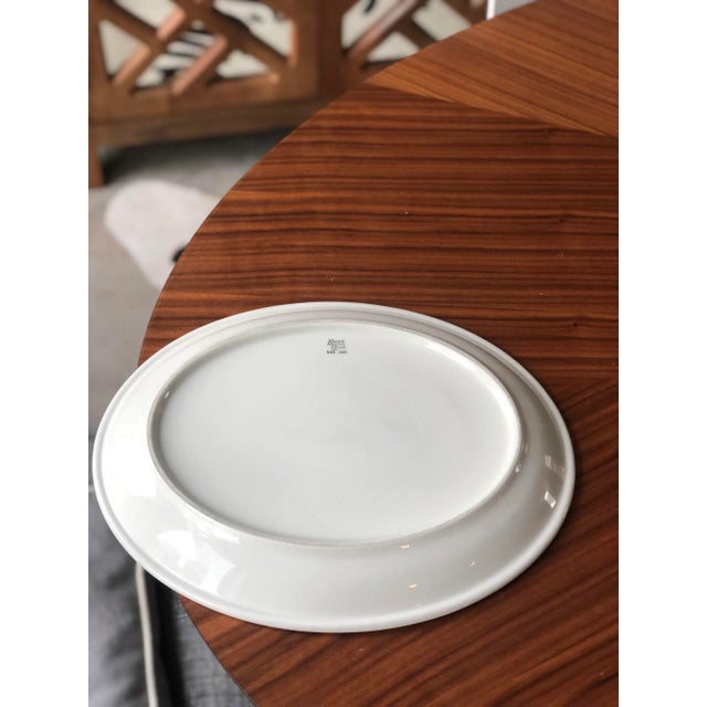 Mid-Century Modern Vintage Mayer China Army Medical Oval Platter Circa 1930s-Early 1940s For Sale - Image 3 of 5