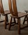Brutalist Oak Dining Chairs with Sculptural High Backs by De Puydt, 1960s, Set of 4 For Sale - Image 15 of 18