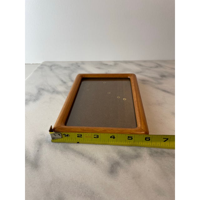Wood Mid-Century Modern Solid Teak Picture Frame Danish Modern Wall or Tabletop Display For Sale - Image 7 of 7