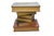 Wood Stacked "Old Book Style" Side Table With Single Drawer For Sale - Image 7 of 9