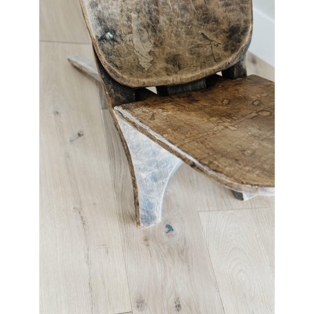 Antique Hand Carved Senufo Stargazer Chair For Sale - Image 4 of 12