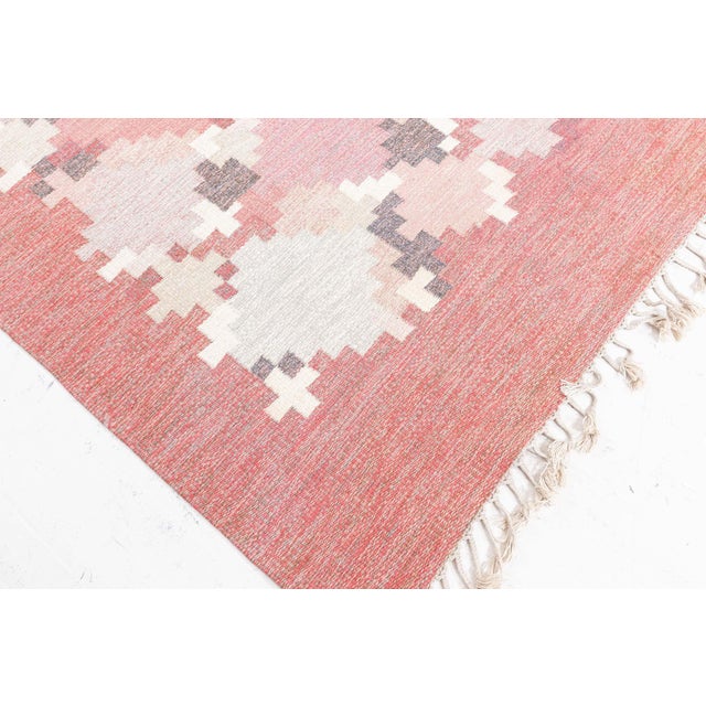 Doris Leslie Blau Vintage Swedish Flat Woven by Ingegerd Silow For Sale In New York - Image 6 of 9