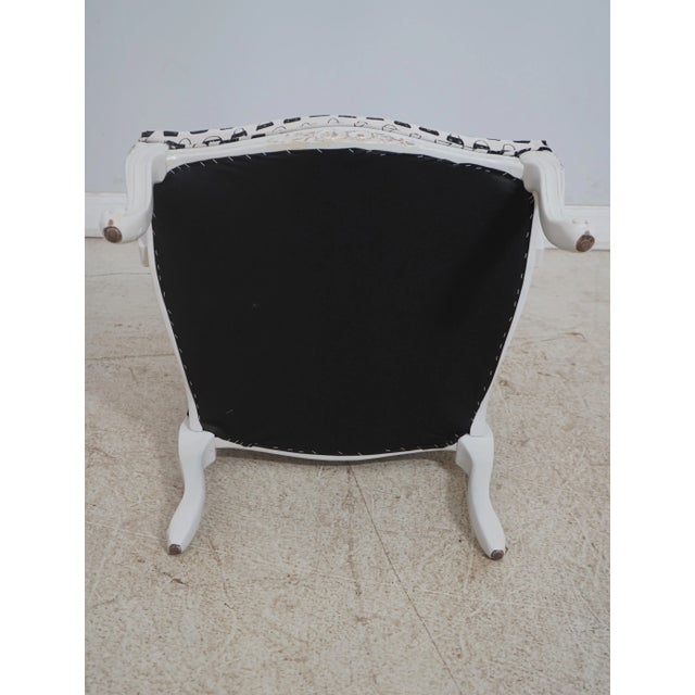 Pair French Decorator Purse Upholstered Armchairs For Sale - Image 12 of 12