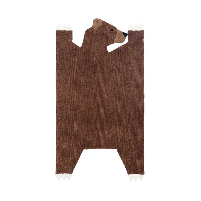 Novogratz by Momeni Atticus Teddy Bear in Navy Rug - 5'X7' When you’re decorating a kid’s room don’t let a single...