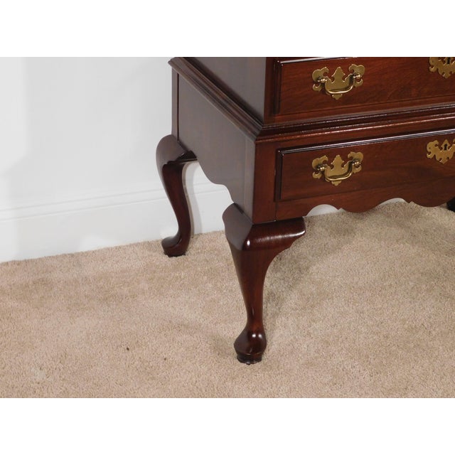 Ethan Allen Georgian Court 2 Piece Cherry Locking Secretary Desk For Sale - Image 13 of 14