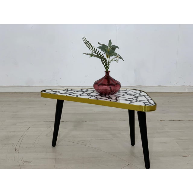 Ceramic Vintage Kidney Table with Tile Top For Sale - Image 7 of 7