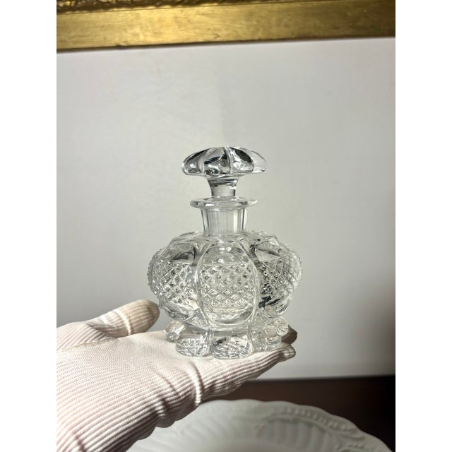 Fiamonds and Leaves Perfume Bottle from Baccarat, Early 19th Century For Sale - Image 5 of 16