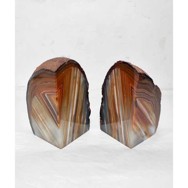 Vintage Spanish Agate Bookends, 1960s, Set of 2 For Sale - Image 9 of 9