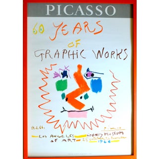 1966 Pablo Picasso Exhibition Poster - Mourlot Lithograph For Sale