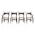 Set of Four Antler Dining Chairs by Edward Wormley for Dunbar For Sale