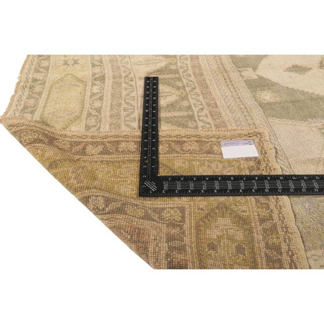 Late 20th Century Late 20th Century Vintage Turkish Oushak Rug - 05'04 X 10'08 For Sale - Image 5 of 8