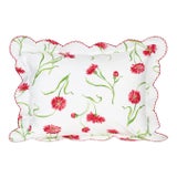 Blossoming Sham in Red in Standard For Sale