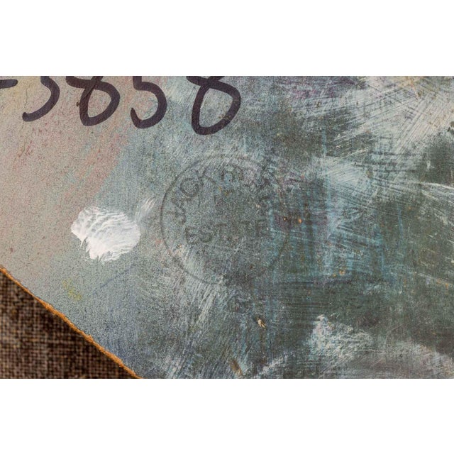 Turquoise Jack Roth Untitled Acrylic on Canvas, 1975 For Sale - Image 8 of 9