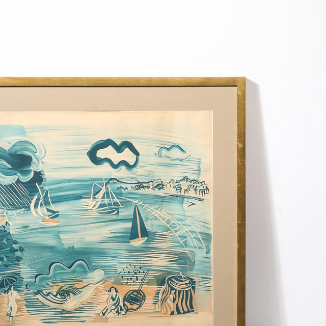 1930s Post Impressionist Lithograh Entitled “le Havre” by Raoul Dufy For Sale - Image 5 of 11