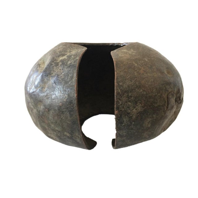 Bronze Old African Lg Mbole Anklet Bracelet Trade Currency 8.25" Diameter For Sale - Image 8 of 9