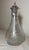Victorian Antique 1800's Ornate Silverplate Etched Crystal Glass Wine Claret Decanter For Sale - Image 3 of 13