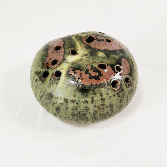 Organic Ceramic Ikebana Vase by Erik Græser, Denmark, 1960s For Sale - Image 4 of 9