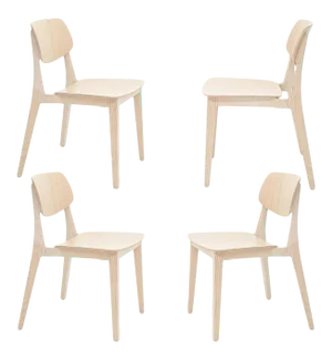 Felber C14 Beech Wood Chairs by Dietiker - Set of 4